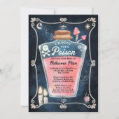 Leuk Gothic roze Poison Halloween Meisjes avond ui Kaart (Voorkant)