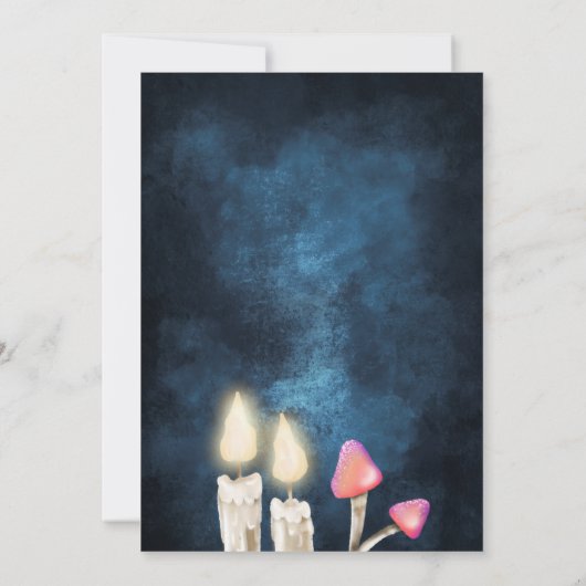 Leuk Gothic roze Poison Halloween Meisjes avond ui Kaart (Achterkant)