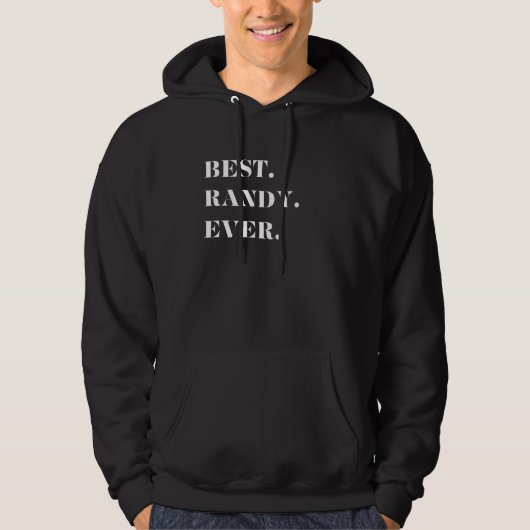 Leuk grafisch-best. Randy. Ooit. Hoodie (Voorkant)