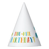 Leuk grappig dinosaurus verjaardagsfeestje feesthoedjes (Voorkant)