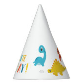 Leuk grappig dinosaurus verjaardagsfeestje feesthoedjes (Rechts)