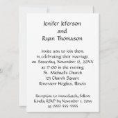 leuk grappig huwelijkskoppel bruiloft uitnodiging (Achterkant)