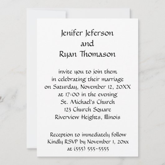 leuk grappig huwelijkskoppel bruiloft uitnodiging (Achterkant)