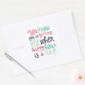 Leuk Grappig Quote Gezegde Getting Old Humor Ronde Sticker (Envelop)