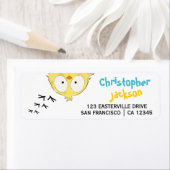 Leuk Grappig Schattige Crazy Chicken Label (Insitu)