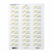 Leuk Grappig Schattige Crazy Chicken Label (Full Sheet)