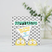 Leuk Grappig Schattige "Happy Easter You Crazy Chi Feestdagenkaart (Staand voorkant)