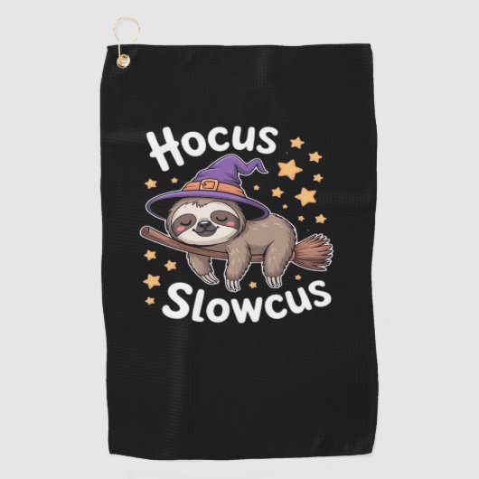 Leuk Grappige Luiaard Halloween Essential T-Shirt Golfhanddoek (Voorkant)