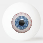 Leuk griezelig blauw Eyeball ontwerp Pingpongbal (Voorkant)