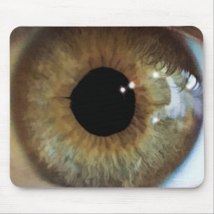 Leuk griezelig Hazel Oog - Raar, smaakloos cadeau Muismat