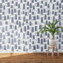 Leuk grijs kattenpatroon
