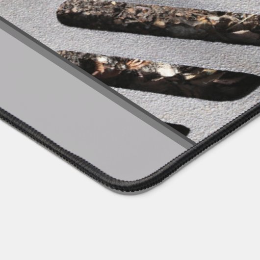 Leuk Grijs Zwaar Metalen Gratblik Monogram Bureaumat (Hoek)