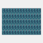 Leuk & grillig Bigfoot Santa Hat Blue Christmas Inpakpapier Vel (Voorkant 2)