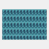 Leuk & grillig Bigfoot Santa Hat Blue Christmas Inpakpapier Vel (Voorkant)