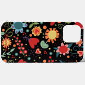 Leuk grillig schattig kleurrijk bloemmotief Case-Mate iPhone case (Achterkant (horizontaal))