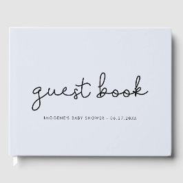 Leuk grillig typografie Baby shower Gastenboek