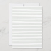 Leuk grillig typografie Baby shower Kaart (Achterkant)