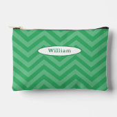 Leuk Groen Chevron Patroon Potlood Hoesje Etui (Voorkant)