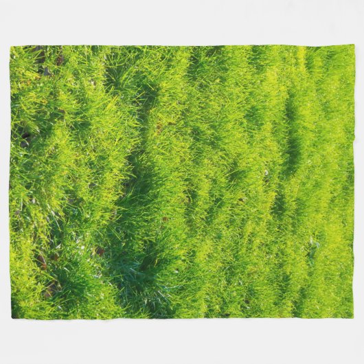 Leuk groen gras print fleece deken (Voorkant (Horizontaal))