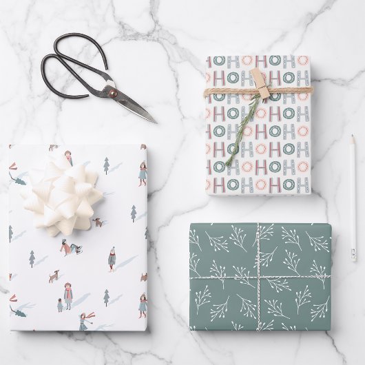 Leuk groen kerst inpakpapier