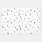 Leuk groen kerst inpakpapier (Voorkant)