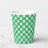 Leuk groen met groene en witte polka-Stippen Papieren Bekers (Links)