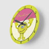 Leuk Groen Monster Ronde Klok (Hoek)