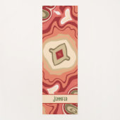 Leuk Groen Rood Abstract Moderne Trendy Inspiratie Yogamat (Voorkant)