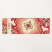 Leuk Groen Rood Abstract Moderne Trendy Inspiratie Yogamat (Voorkant (horizontaal))
