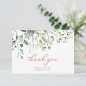 Leuk groen Vrijgezellenfeest dank u kaart (Staand voorkant)