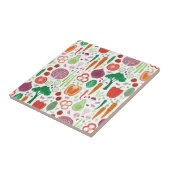 Leuk groentepatroon tegeltje (Zijkant)