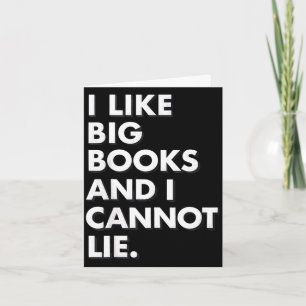 Leuk grote boeken en kan niet liegen grappige leze kaart