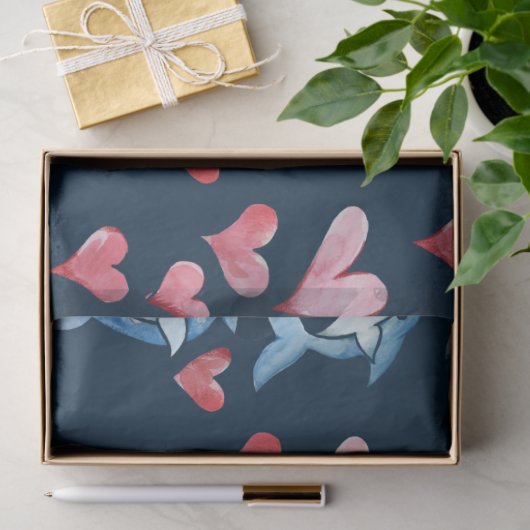 Leuk haaienliefhebbers patroon tissuepapier (Geschenk)