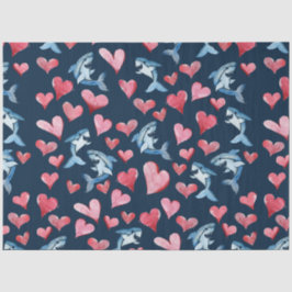 Leuk haaienliefhebbers patroon tissuepapier