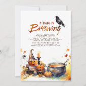 Leuk Halloween Baby shower Een Baby is aan het bro Kaart (Voorkant)