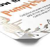 Leuk Halloween Baby shower Raad hoeveel pompoenen Poster (Hoek)
