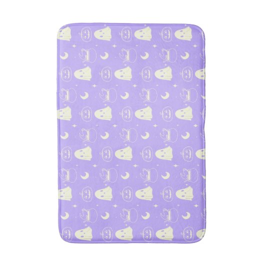 Leuk Halloween Boo Ghost Pattern Badmat (Voorkant Verticaal)