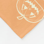 Leuk Halloween Boo Ghost Pattern Fleece Deken (Hoek)