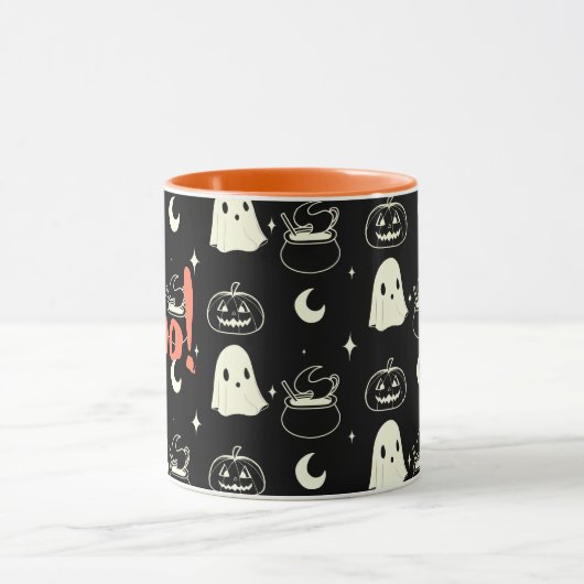 Leuk Halloween Boo Ghost Pattern Mok (Midden)