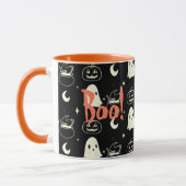Leuk Halloween Boo Ghost Pattern Mok (Links)