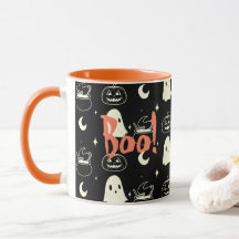 Leuk Halloween Boo Ghost Pattern