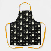 Leuk Halloween Boo Ghost Pattern Schort (Voorkant)