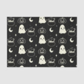 Leuk Halloween Boo Ghost Pattern Tissuepapier (Voorkant)