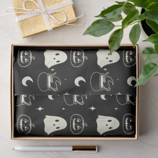 Leuk Halloween Boo Ghost Pattern Tissuepapier (Geschenk)
