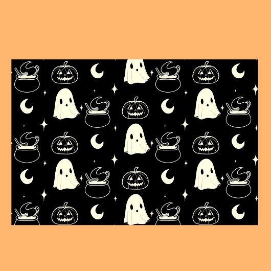 Leuk Halloween Boo Ghost Pattern Tissuepapier