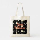 Leuk Halloween Boo Ghost Pattern Tote Bag (Achterkant)