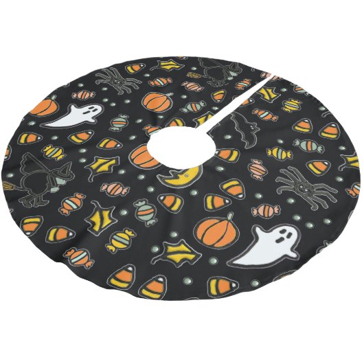Leuk Halloween Decor Kerstboom Rok (Gekanteld)