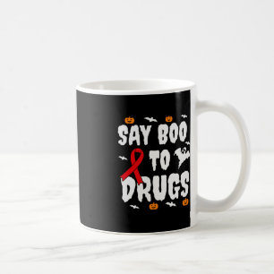 Leuk Halloween geschenk Say Boo to Drugs Awareness Koffiemok