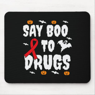 Leuk Halloween geschenk Say Boo to Drugs Awareness Muismat