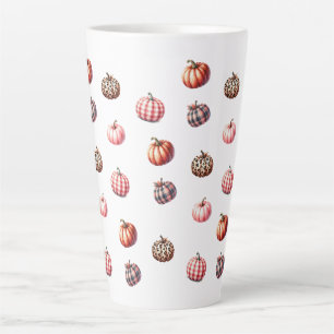 Leuk Halloween/Herfst pompoen patroon Latte Mok